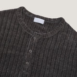 LMN Benny a ribbed bone Henley Neck Short Sleeve (4 colors)