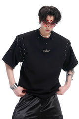 デコンストラクテッドストラップカットアウトTシャツ