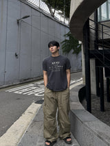 アーミーピグメントダイング半袖Tシャツ