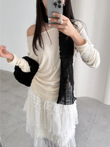 nube string shirring top (3color)