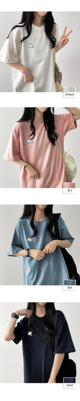 DYONG's embroidered short-sleeved T-shirt