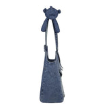 13DE MARZO Bear Denim Jacket Tote Bag Blue