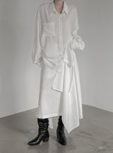 Sia Layered Unbalanced Skirt
