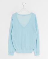 Otsuri Loose-Fit Summer Deep V-Neck Knit