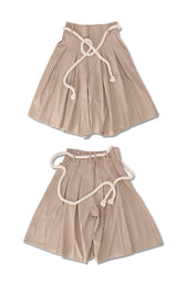 Rope Culotte Pants Beige