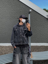 Fed Two-Way Denim Hooded Jacket 2C