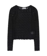 [NF] ポインレースレイヤードtシャツ