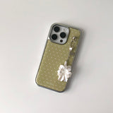dot silver bumper case [green]