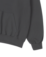 25FW BASIC LOGO NAPPING HOODIE CHARCOAL