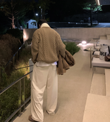  Nopi Best Fit Corduroy Banding Wide Pants  