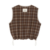 FLEECE REVERSABLE CHECK VEST 