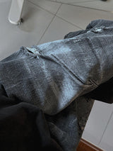 [Premium] Fiction Painting Crash Denim Pants