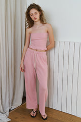 Waffle comfort top_pink
