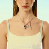 NO.553 [SILVER PINK] 24 COLOR WHISTLE NECKLACE