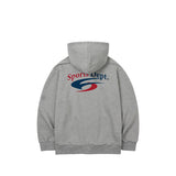 Sports Dept Symbol Logo Hoody - Melange Grey