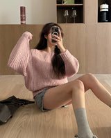 Cela Loose Fit Boat Neck Knitwear