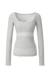 Azalea top - light gray