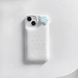 [MADE] white star wings dots case