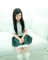 クローバーハグTシャツ / white melange