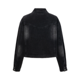 13DE MARZO Denim Frayed Embroidered Jacket