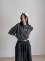Cutting Vintage Pigment Short Sleeve T-shirt