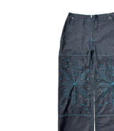  [Hand-Made「007」] Snowflake Studded Pants_Denim&Skyblue