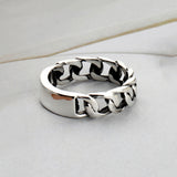 SVR-629 ACE Chan Enhyphen Silver 92.5 Private Chain Silver Ring 5mm
