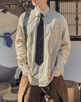 Linear Stripe Over Shirt