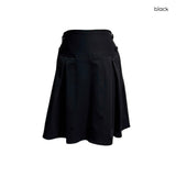 (2color) トーンオントーンボタンピンタックフレアスカート