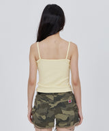 CONY HEART GRAPHIC RIB TANK TOP / BUTTER YELLOW
