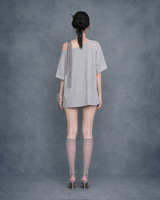 アイリスレースリボンTシャツ #Gray(灰)