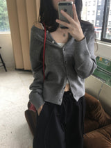Round Neck Cardigan