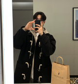  Liu Wool Overfit Duffel Coat