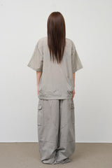 Log Curved Nylon Jacket