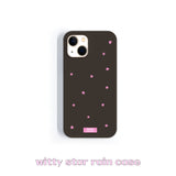 witty star rain case (brown+pink)