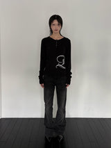ホットフィックスロゴスリムT (Black)