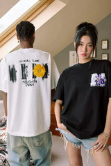レオパードスネークプリントTシャツ