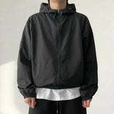 クラッシュ ハイネック フーデッド ジップアップジャンパー