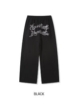 エンブロイダードブラッシュワイドパンツ