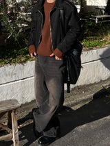 Zenith Thin Black Denim Pants (S / M / L)