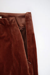 Cosmo velvet skirt_brick