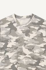 Camo print oversized t-shirt