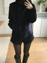 Mate High Neck Double Jacket (2 colors)