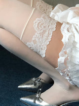 Big lace knee socks