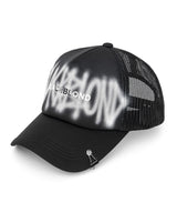 BBD Graffiti Metal Logo Trucker Mesh Cap Dark Ver. (Black)