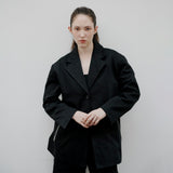 Zipper Stripe Jacket Black