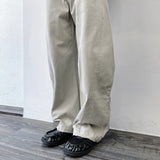 Curved Panel Wide-Leg Trousers