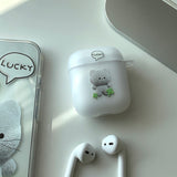 ラッキーキャット&ラビット AirPods ケース_matt