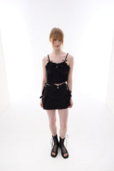 GAGA RIBBON BUSTIER / BLACK