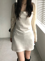Flower Satin Mini Dress (one color)